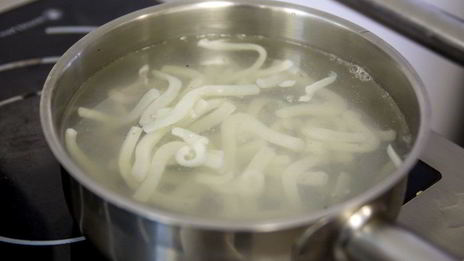 гречневая лапша с кальмарами