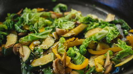 гречневая лапша с овощами