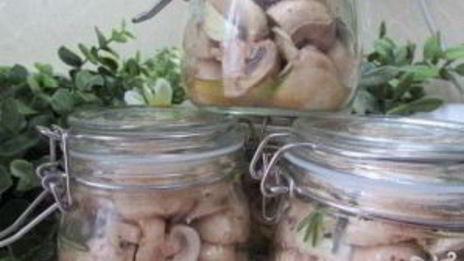 грибы с розмарином