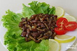 Опята жареные