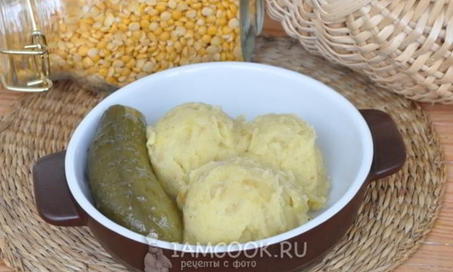 Рецепт картофельно-горохового пюре