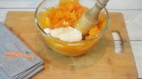 картофельное пюре из батата с зеленью