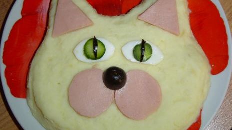картофельное пюре кот