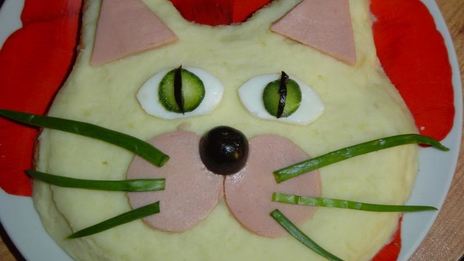 картофельное пюре кот