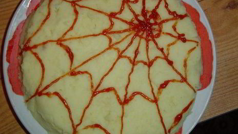 картофельное пюре паучки