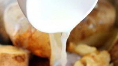 картофельное пюре с чесноком и сыром