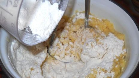 картофельные ньокки с грибной подливкой