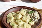 Картофельные ньокки с грибным соусом