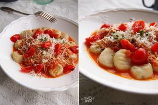 Картофельные ньокки с острым томатным соусом