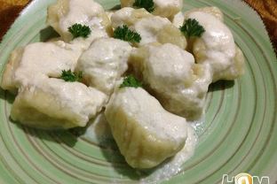 Картофельные ньокки с соусом из горгонзолы