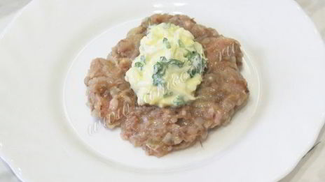 гречаники из куриного фарша с начинкой