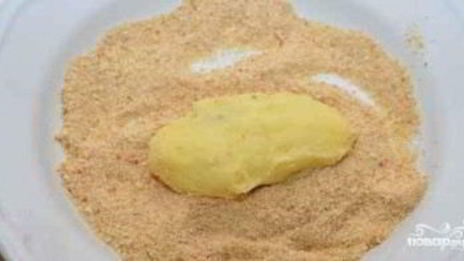 картофельные котлеты с фаршем внутри