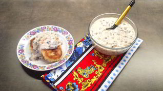 Картофельные котлеты с грибной подливой