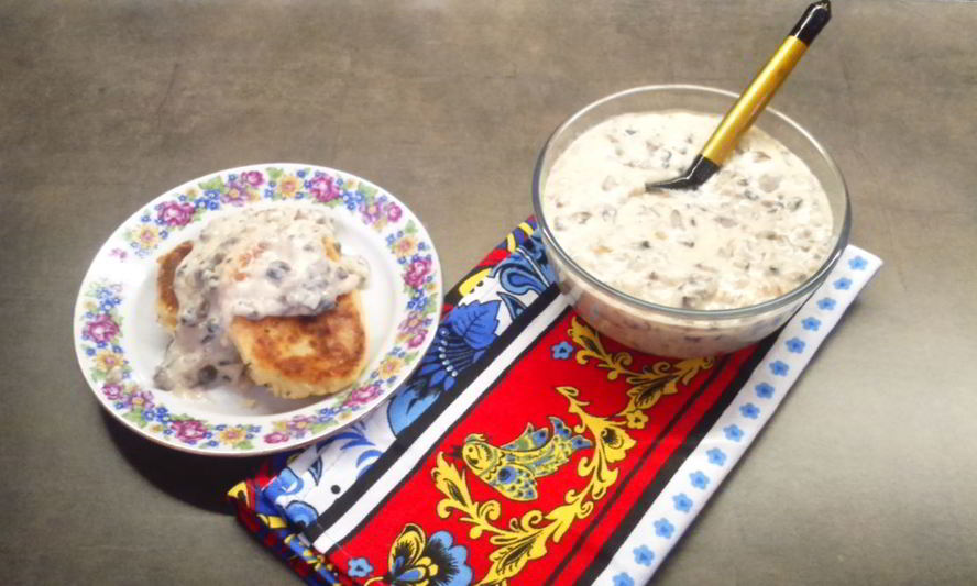 Рецепт картофельных котлет с грибной подливой