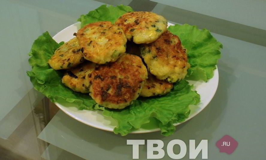 Рецепт картофельных котлет с кукурузой и луком