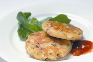 Картофельные котлеты с сыром фета