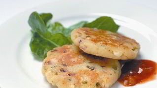 Картофельные котлеты с сыром фета