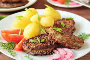 Котлеты из говяжьей печени с морковью