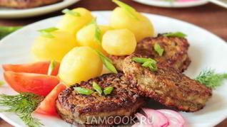 Котлеты из говяжьей печени с морковью