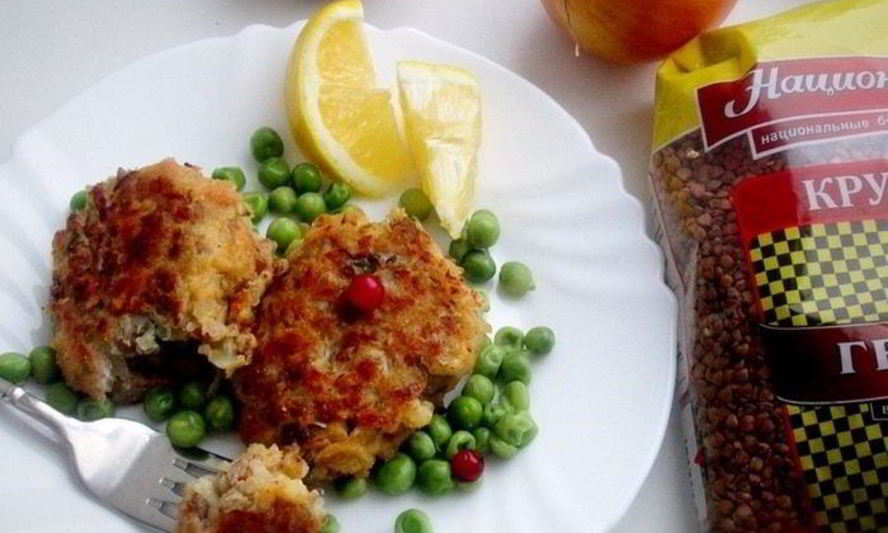 Рецепт котлет из гречи с капустой и грибами