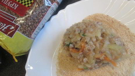 котлеты из гречи с капустой и грибами