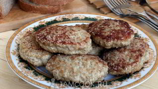 Котлеты из индейки в кунжуте