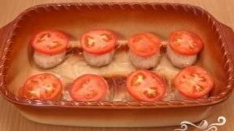 котлеты с сыром и помидорами