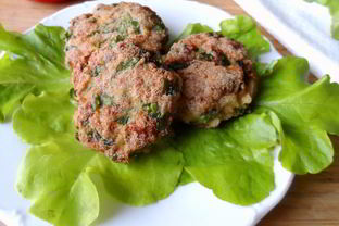 Котлеты со шпинатом