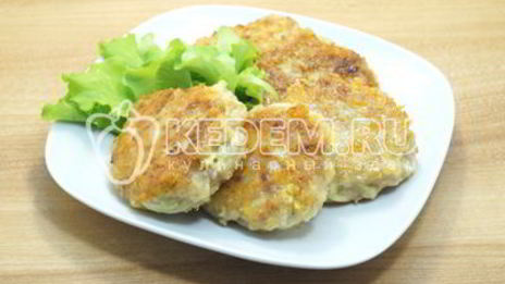 куриные котлеты с кабачком