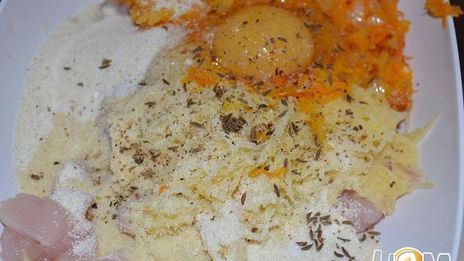 куриные котлеты с овощами