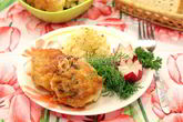 Куриные котлеты с сыром и зеленью