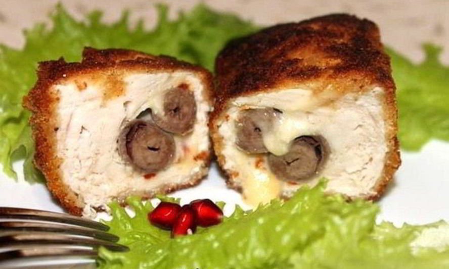 Рецепт куриных котлет с сюрпризом