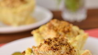 Куриные котлеты в картофельных корзиночках