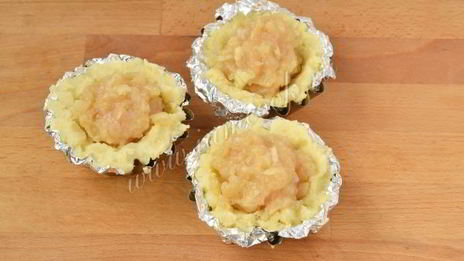 куриные котлеты в картофельных корзиночках