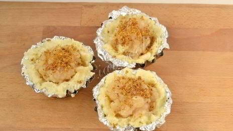 куриные котлеты в картофельных корзиночках