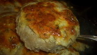 Мясные котлеты Гнезда с сыром