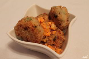 Постные котлеты из кальмаров