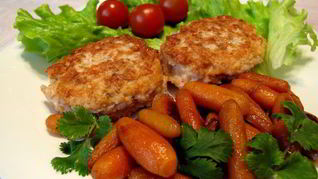Рыбные котлеты с морковкой