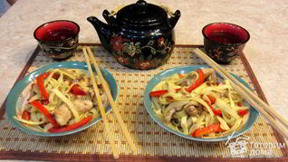 Куриная лапша по-китайски