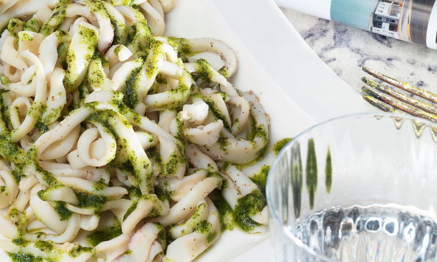 Рецепт лапши из кальмара