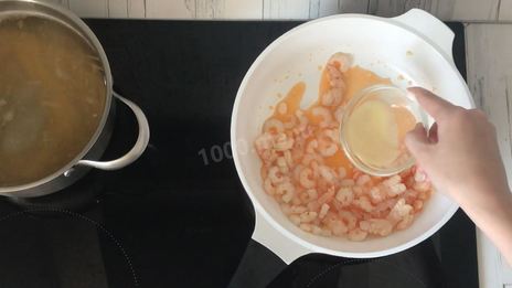 лапша с креветками