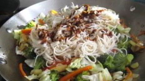 лапша с овощами по-китайски