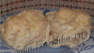 Лапша с сырным соусом