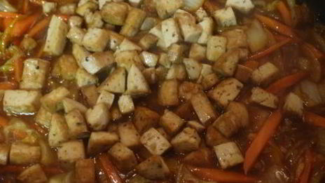 лапша с сыром тофу