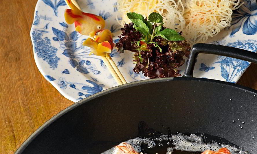 Рецепт лапши с тигровыми креветками