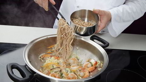 лапша соба с креветками