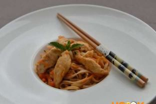 Лапша удон с курицей