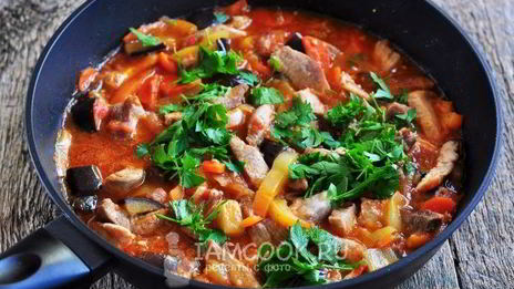 лапша удон со свининой и овощами