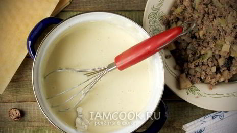 лазанья с фаршем и грибами