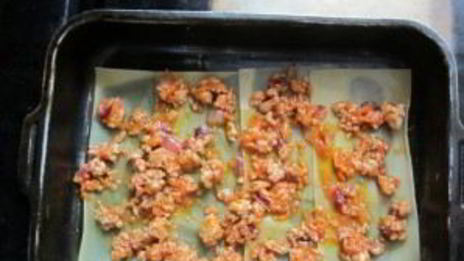 лазанья с куриным фаршем